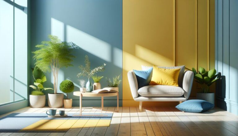 Pared dos colores diagonal: ideas y tendencias