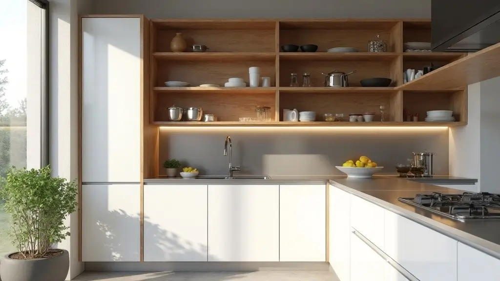 Cocinas pequeñas cuadradas: optimiza tu espacio con estilo 1 Cocinas pequeñas cuadradas en blanco