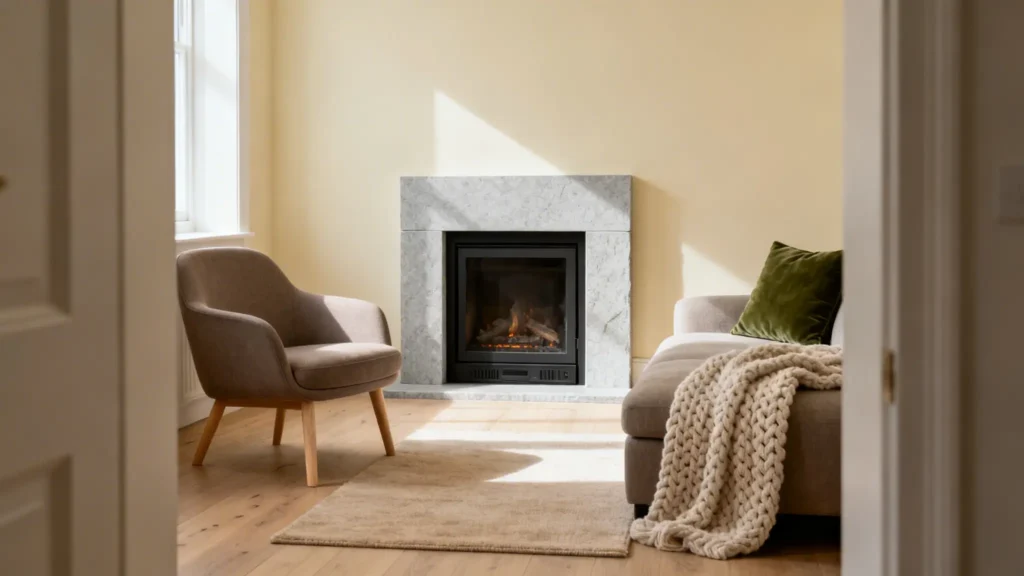 Salones pequeños con chimenea: ideas de decoración para ganar calidez sin perder espacio 14